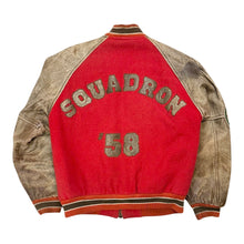 Load image into Gallery viewer, Vintage Red Flag Mission Squadron ‘58 Royal Air Command Varsity Jacket - M
