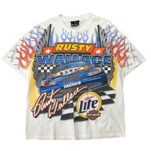 Load image into Gallery viewer, Vintage Rusty Wallace ‘Rules The Road’ NASCAR Tee - L
