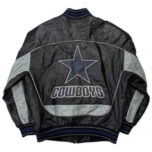 Load image into Gallery viewer, Vintage Dallas Cowboys Leather Bomber Jacket - L
