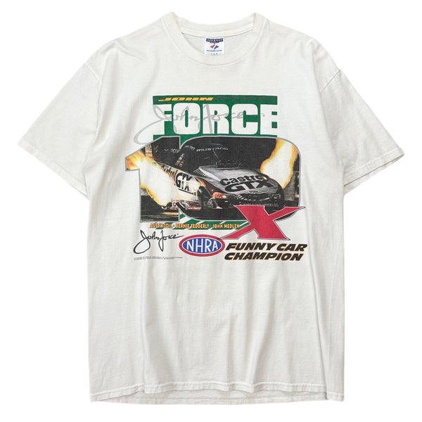 Vintage 2001 John Force Funny Car 10 Time Champion Tee - L