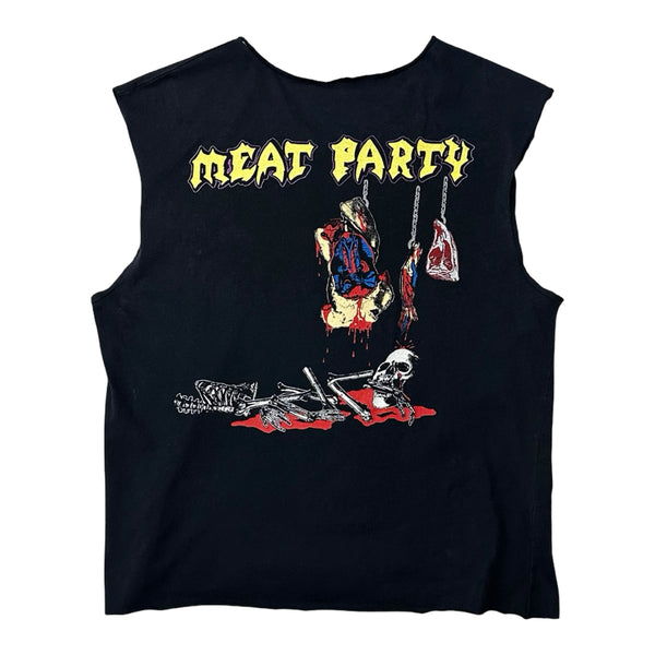 Vintage 1988 Exodus ‘Welcome To The Cannibal Bar + Grill / Meat Party’ (Cut) Tee - M