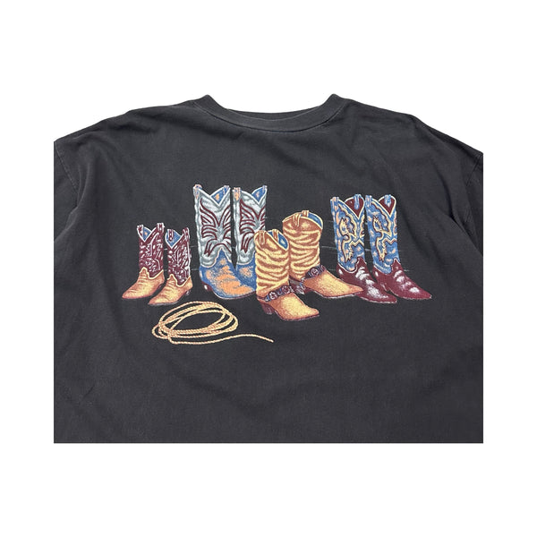 Vintage Cowboy Boots Tee - XL