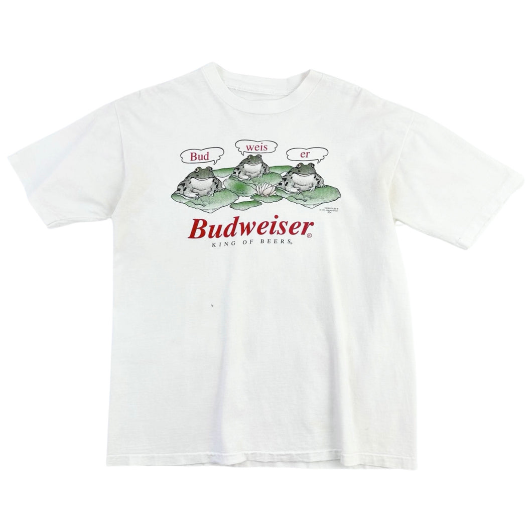 Vintage 1995 Budweiser 'King of Beers' Tee - L