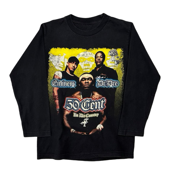 00's 50 Cent / Dr Dre / Eminem ‘ In Da Country’ Long Sleeve Tee - S