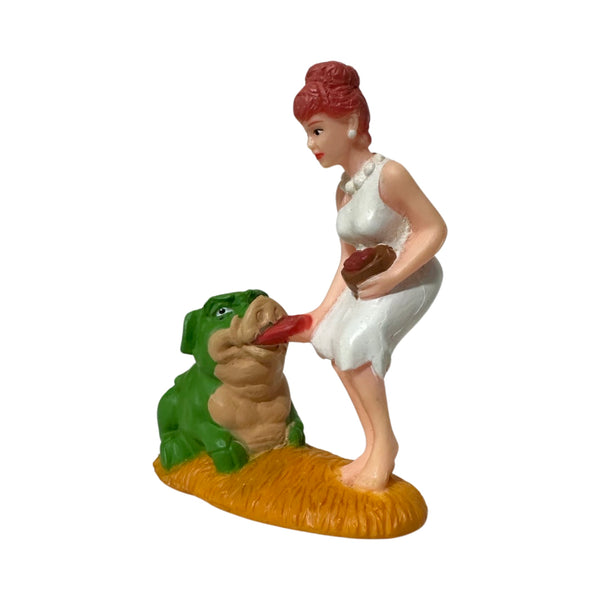 Vintage 1994 The Flintstones Wilma Feeding Pigasaurus Figure 3"