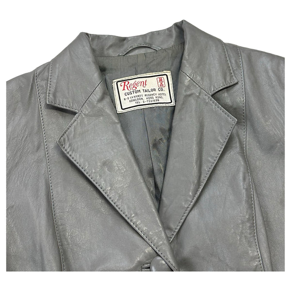 Vintage Regent Custom Tailor Co. Leather Coat - S