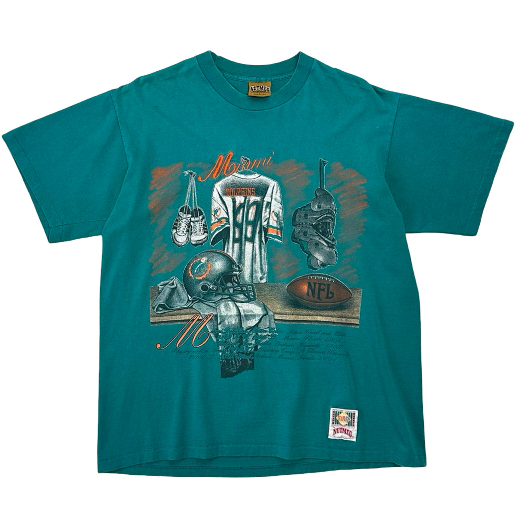 Vintage Miami Dolphins Locker Room Tee - L