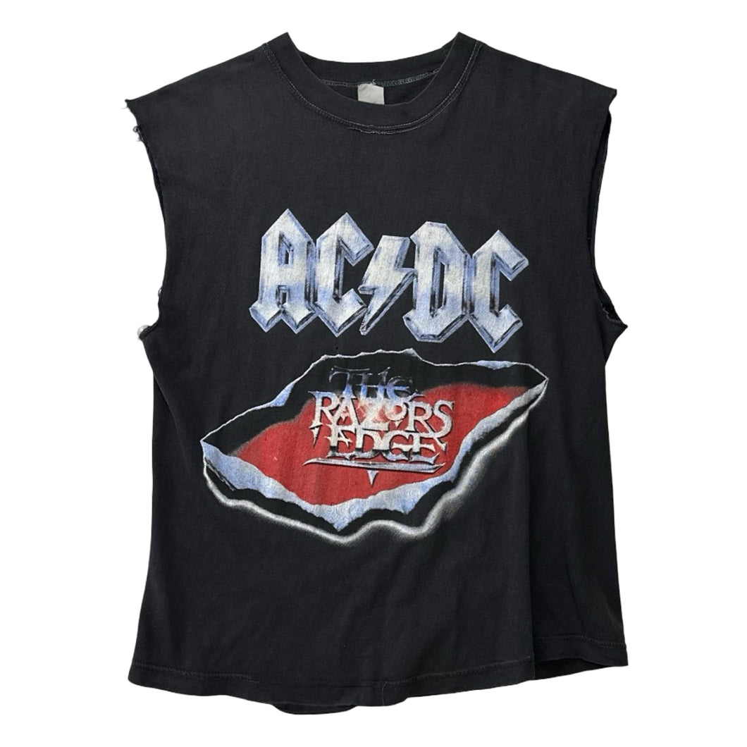 Vintage 1990 AC/DC ‘The Razors Edge’ (Cut) Tee - L