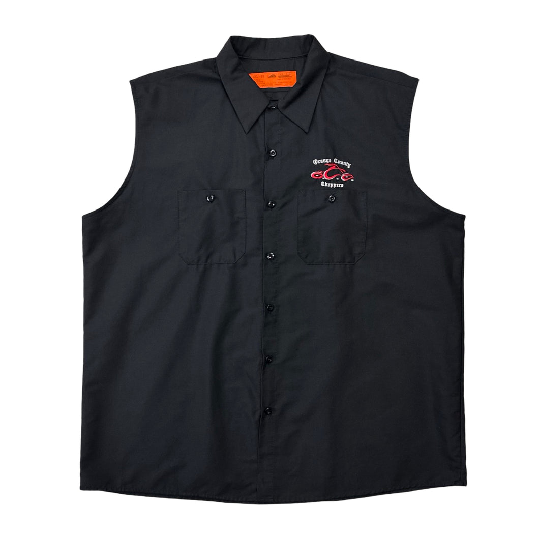 Orange County Choppers Sleeveless Button Up Shirt - XXL