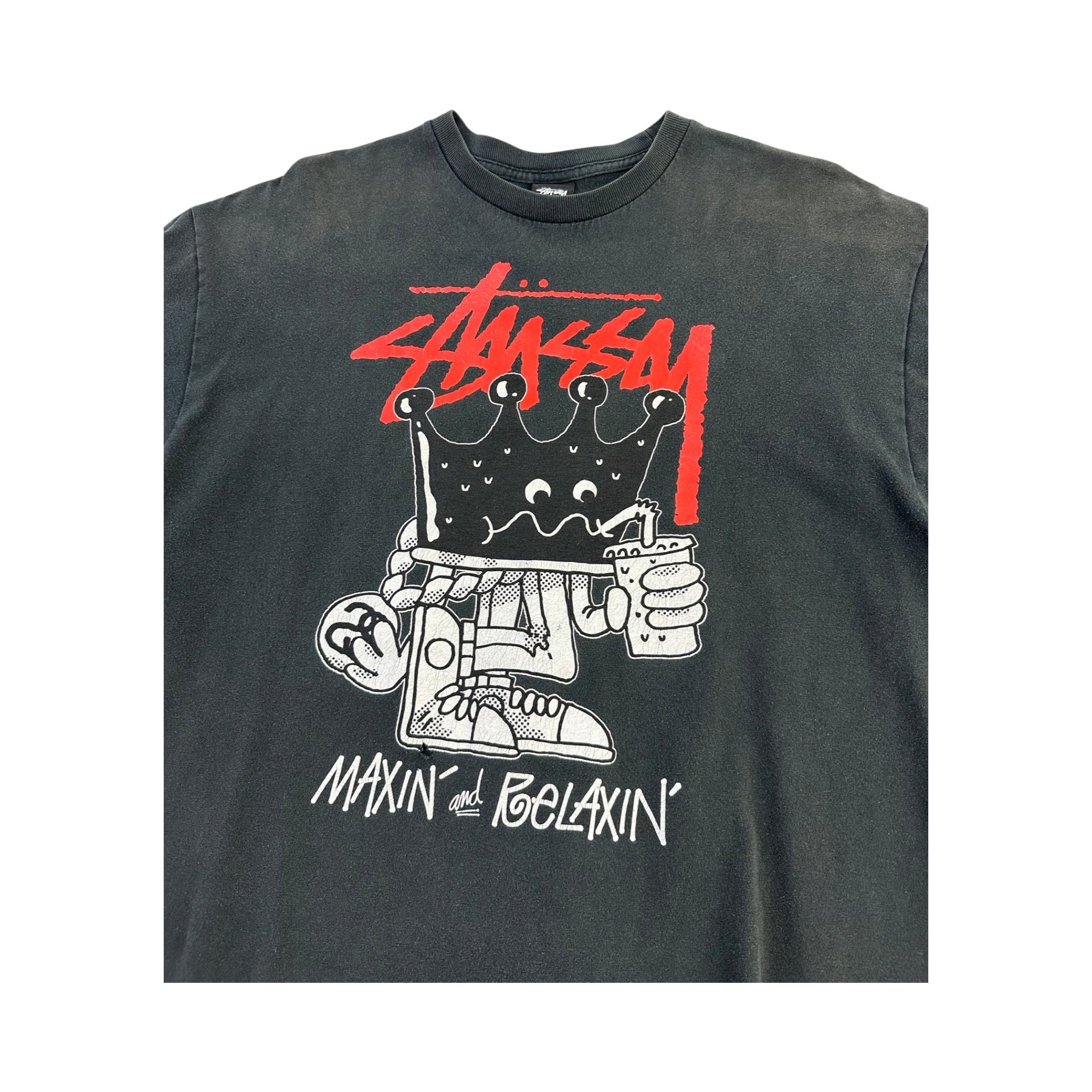 Vintage Stussy 'Maxin and Relaxin' Tee - XL – IRREPLACEABLE