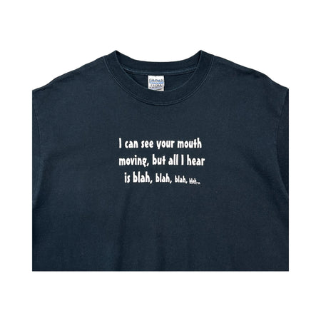 Vintage 'I can See Your Mouth Moving…' Tee - L