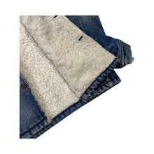 Load image into Gallery viewer, Vintage Sherpa Lined Denim Jacket - XL
