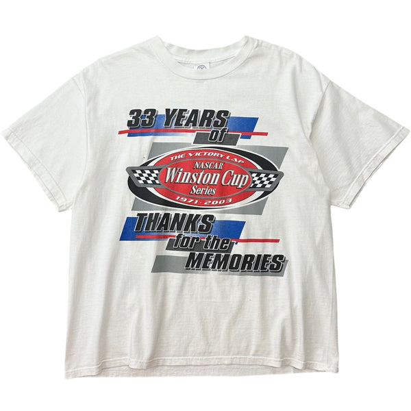 33 Years Of Winston Cup Series NASCAR ‘Thanks For The Memories’ Tee - XL