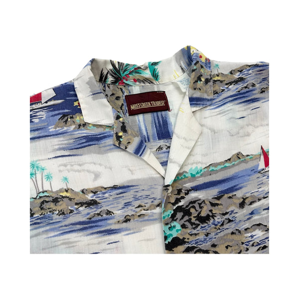 Vintage Moss Creek Trader Hawaiian Shirt - M