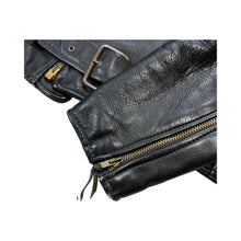 Load image into Gallery viewer, Vintage Leather Biker Jacket - S
