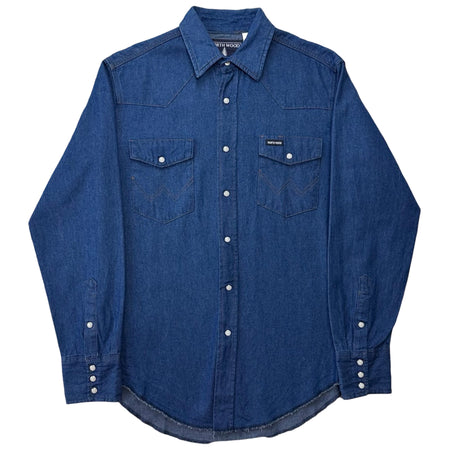Vintage North Wood Denim Button Up Shirt - M