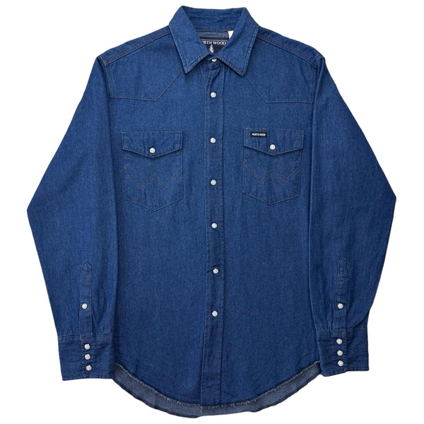 Vintage North Wood Denim Button Up Shirt - M