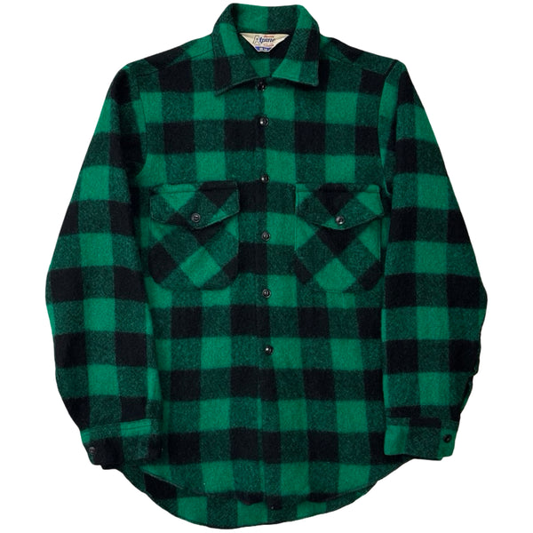 Vintage Pure Wool Plaid Button Up - S