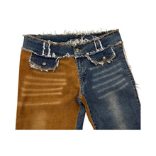 Load image into Gallery viewer, Abercrombie &amp; Fitch Flared Patchwork Jeans - 34 x 33
