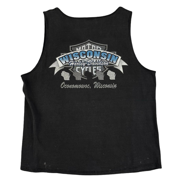 Vintage Harley-Davidson 'Heaven' Wisconsin Singlet - XL