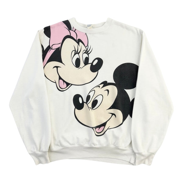 Vintage Mickey and Minnie Mouse Crew Neck - M