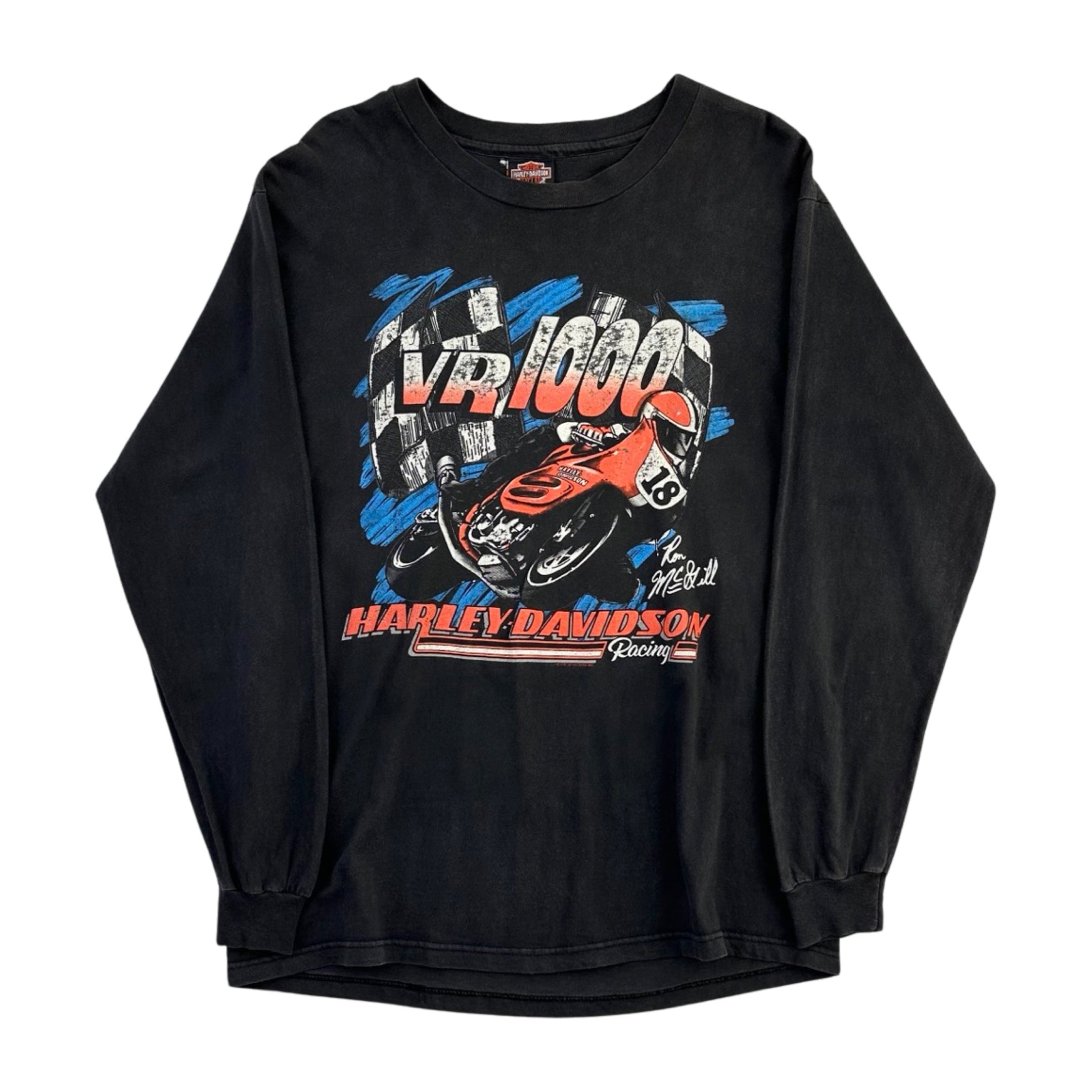 Vintage Harley-Davidson Racing Rapid City S.D. Long Sleeve Tee - L ...