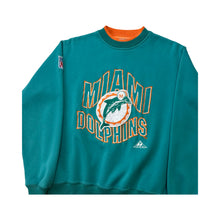 Load image into Gallery viewer, Vintage Miami Dolphins Embroidered Crew Neck - S
