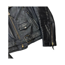Load image into Gallery viewer, Vintage Leather Biker Jacket - S
