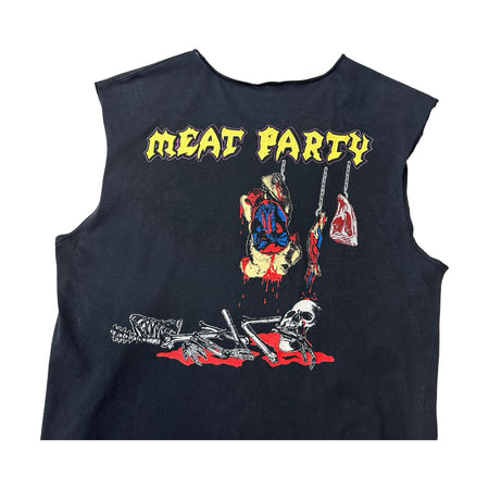 Vintage 1988 Exodus ‘Welcome To The Cannibal Bar + Grill / Meat Party’ (Cut) Tee - M