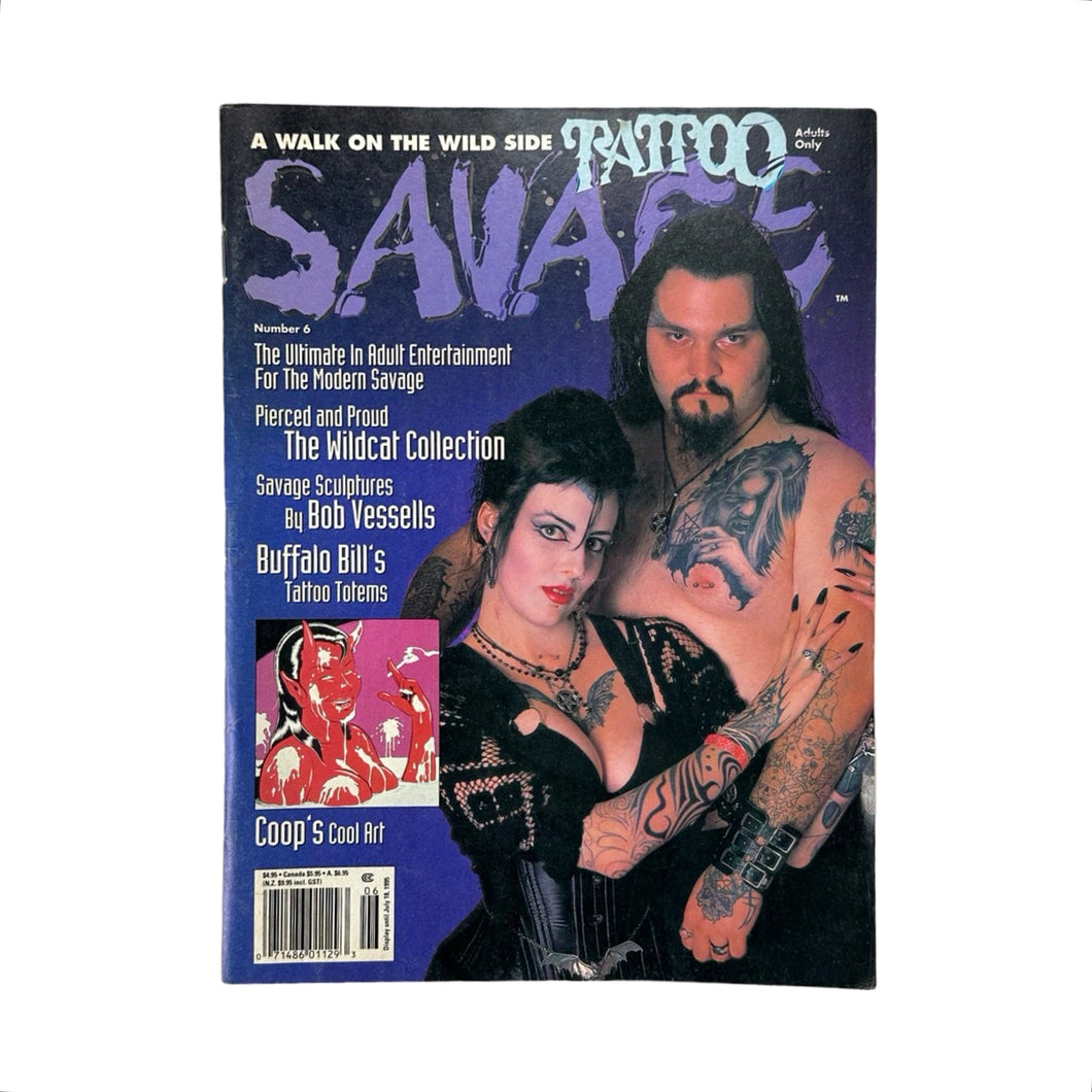 Vintage 1995 Tattoo Savage Magazine - No.6