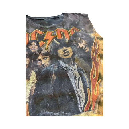 AC/DC Sleeveless Tie Dye Tee - L