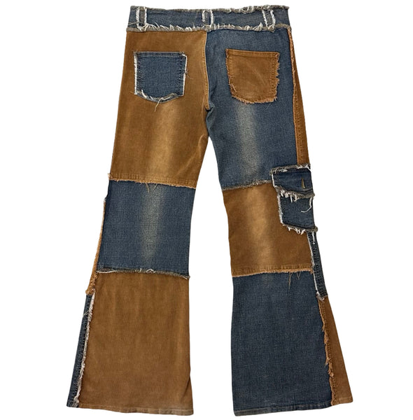 Abercrombie & Fitch Flared Patchwork Jeans - 34 x 33