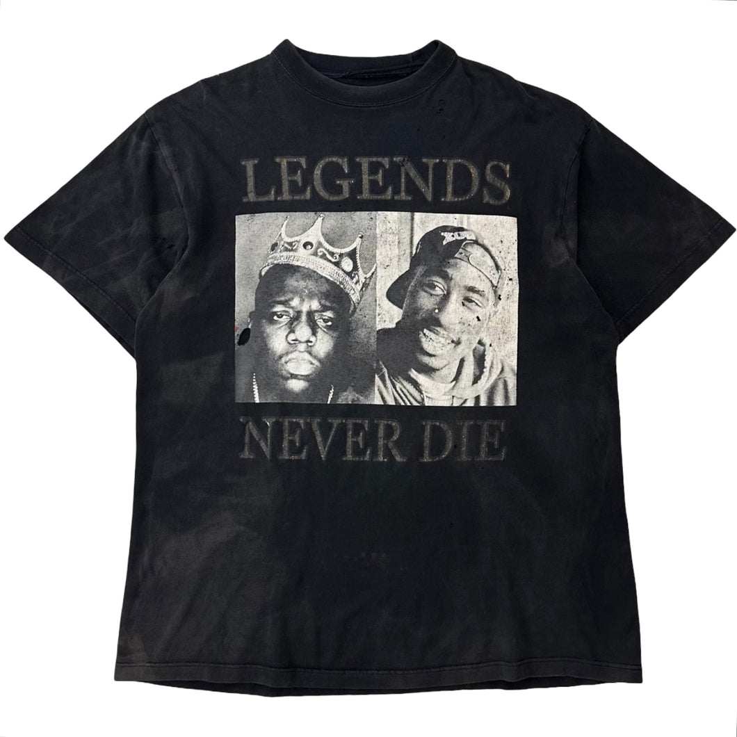 Vintage Biggie and Tupac 'Legends Never Die' Tee - XXL