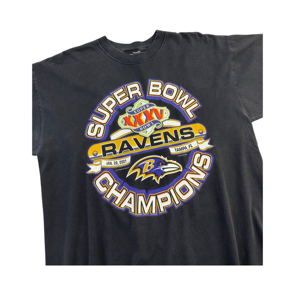 Vintage 2001 Ravens Super Bowl Champions Tee - XL