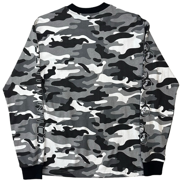 Death Rites 'Urban Discipline' Snow Camo L/S T-Shirt - M