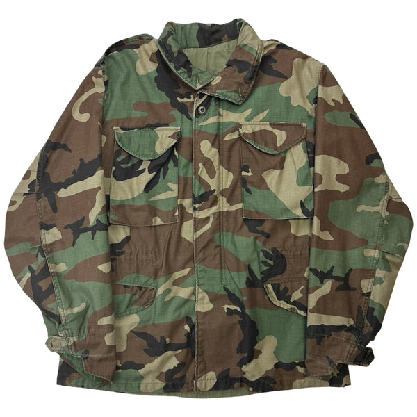 Vintage Military Cold Weather Camo Coat - L