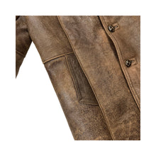 Load image into Gallery viewer, Vintage Suede Sherpa Coat Jacket - XL
