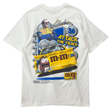 Load image into Gallery viewer, Vintage 2001 Nascar M&amp;M’s Racing Team ‘Attack The Track’ Tee - L
