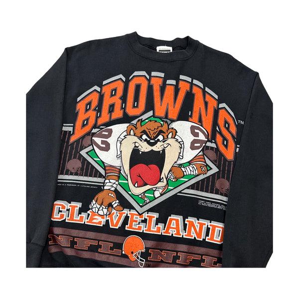 Vintage 1992 Cleveland Browns / TAZ Crew Neck - L