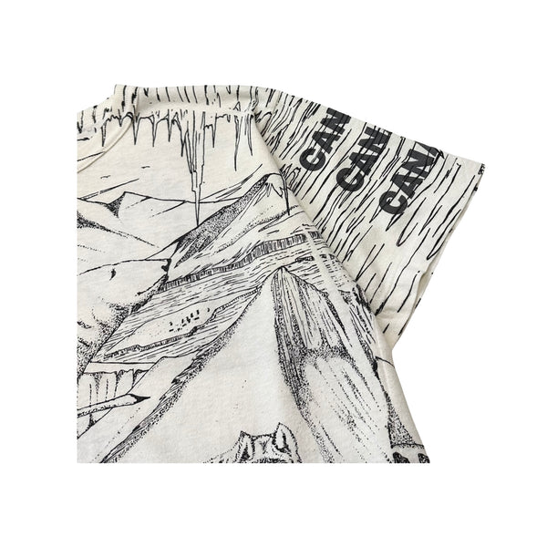Vintage Canada Wildlife All Over Print Tee - S