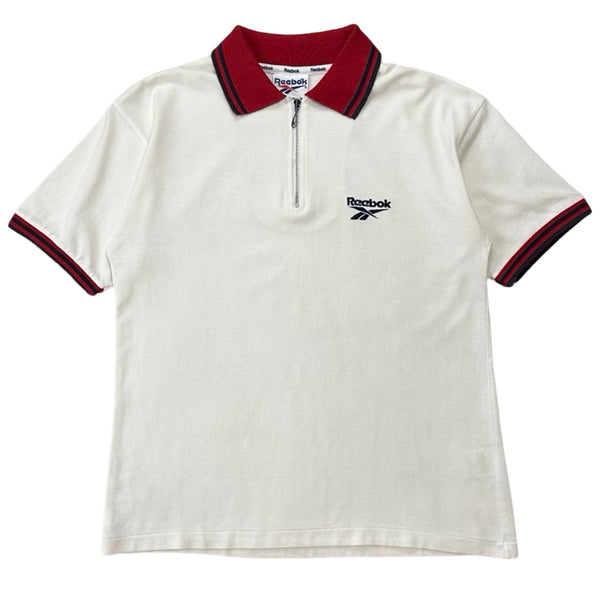 Vintage Reebok Zip Polo Shirt - M