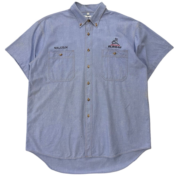 Vintage Burmah Petrol Station Button Up Shirt - L