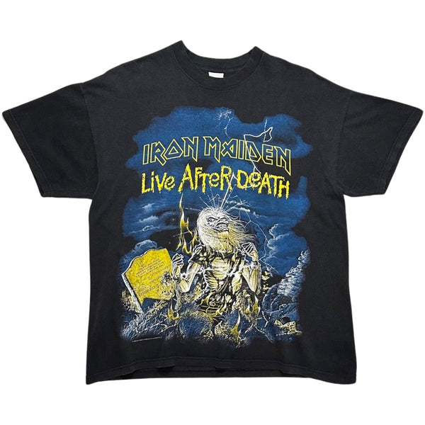 Vintage 1985 Iron Maiden ‘Live After Death’ Metal Collection Wear Tee - L
