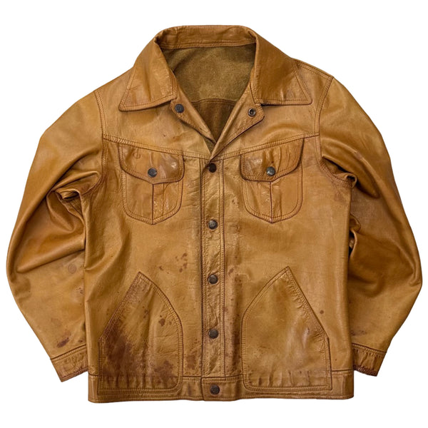 Vintage Reversible Leather Jacket - M