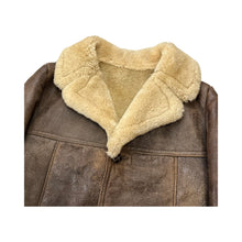 Load image into Gallery viewer, Vintage Suede Sherpa Coat Jacket - XL
