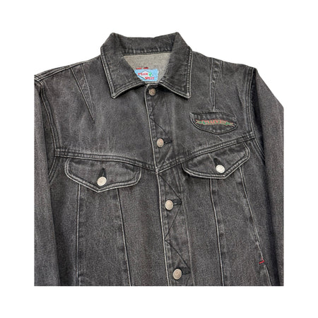 Vintage Trackwest Denim Jacket - M