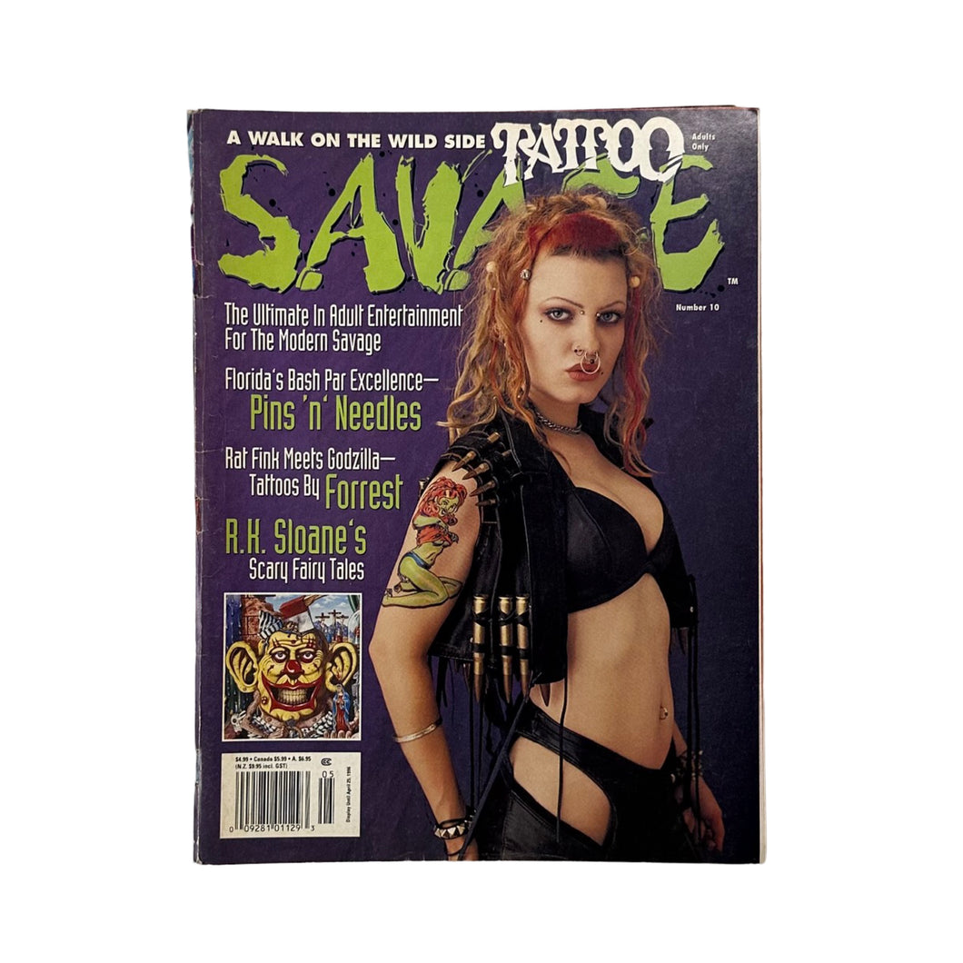 Vintage 1996 Tattoo Savage Magazine - No.10