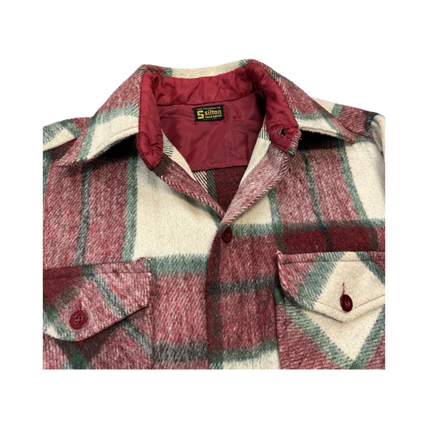 Vintage Plaid Button Up Shirt - M