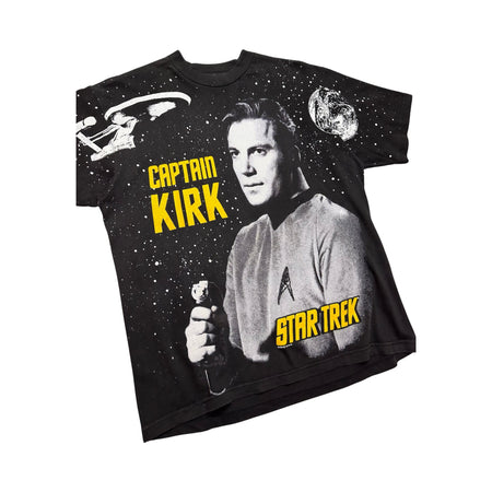 Vintage 1994 Star Trek ‘Captain Kirk’ All Over Print Tee - M