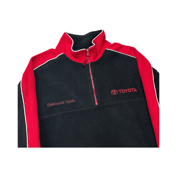 Vintage Chatswood Toyota Fleece 1/4 Zip Pullover - XL